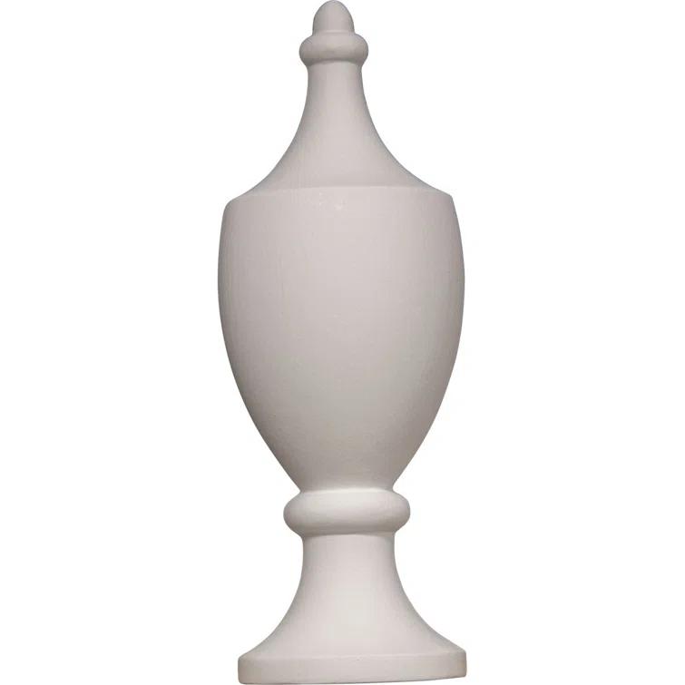 Ekena Millwork Round H W D Urethane Half Round Urn Finial