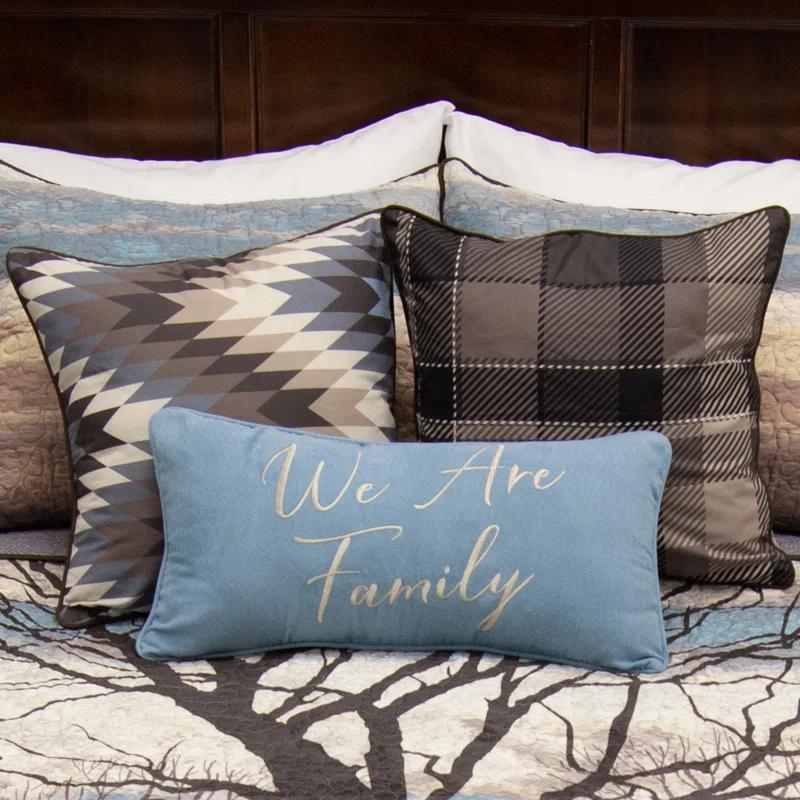 Donna Sharp Bear Hill Pre-Decorated Reversible Throw Pillow