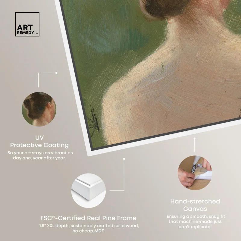 Art Remedy Head Study Canvas Vintage Classic Portrait by Art Remedy