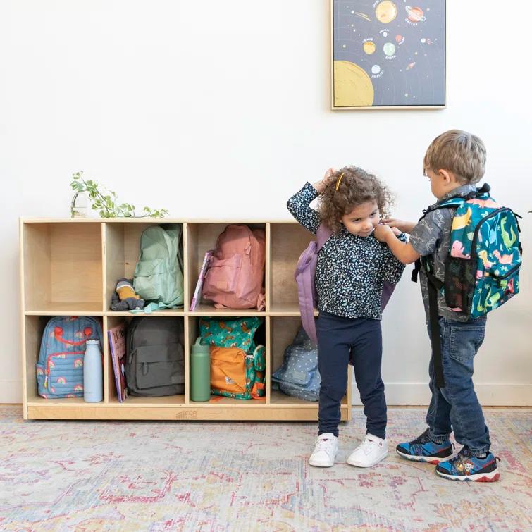 ECR4Kids ECR4Kids 8-Compartment Mobile Backpack Storage Cabinet, Classroom Furniture