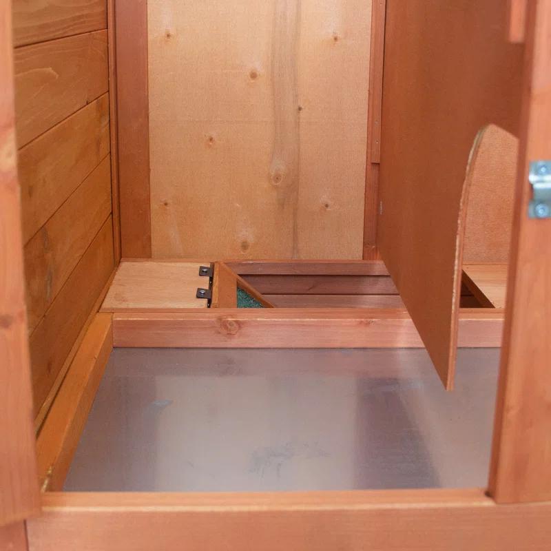 TRIXIE TRIXIE Elevated Single Rabbit Hutch with Large Run, Ramp, Ideal for Rabbits or Guinea Pigs