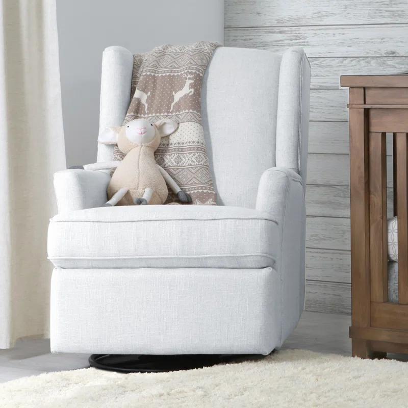 Heming Wingback Recliner Nursery Glider