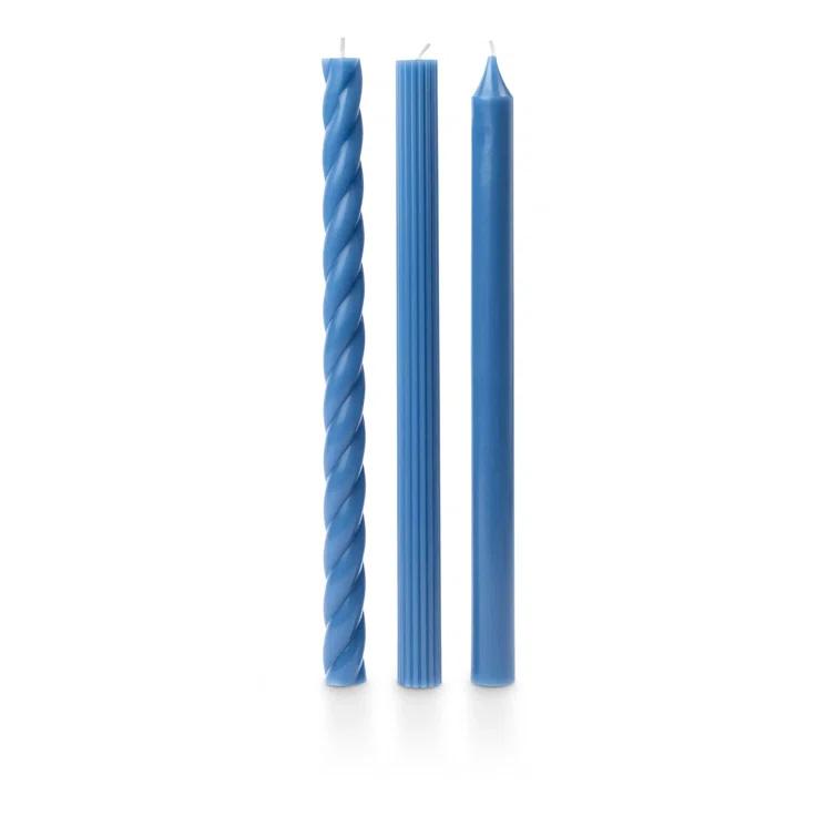 ILLUME Beautifully Done Unscented Assorted Candle Tapers 3-Pack