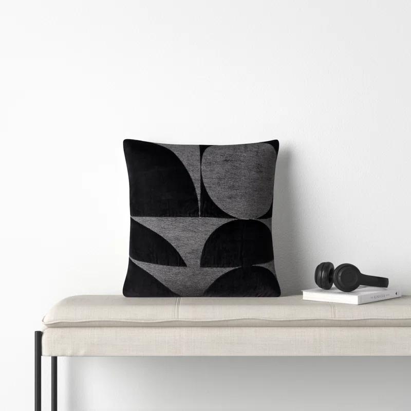 Joshelin Embroidered Cotton Throw Pillow