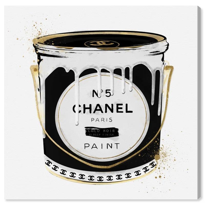 Oliver Gal Prints " Fashion Paint Noir Can "