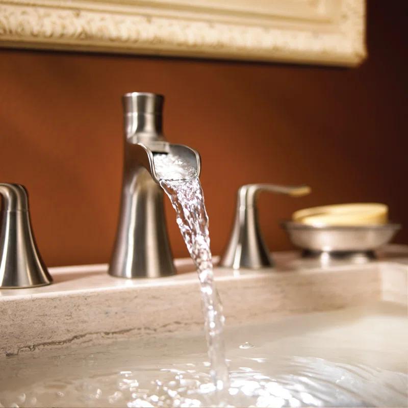 Speakman SB-1221-E-BN Caspian Widespread Bathroom Faucet with  Drain Assembly