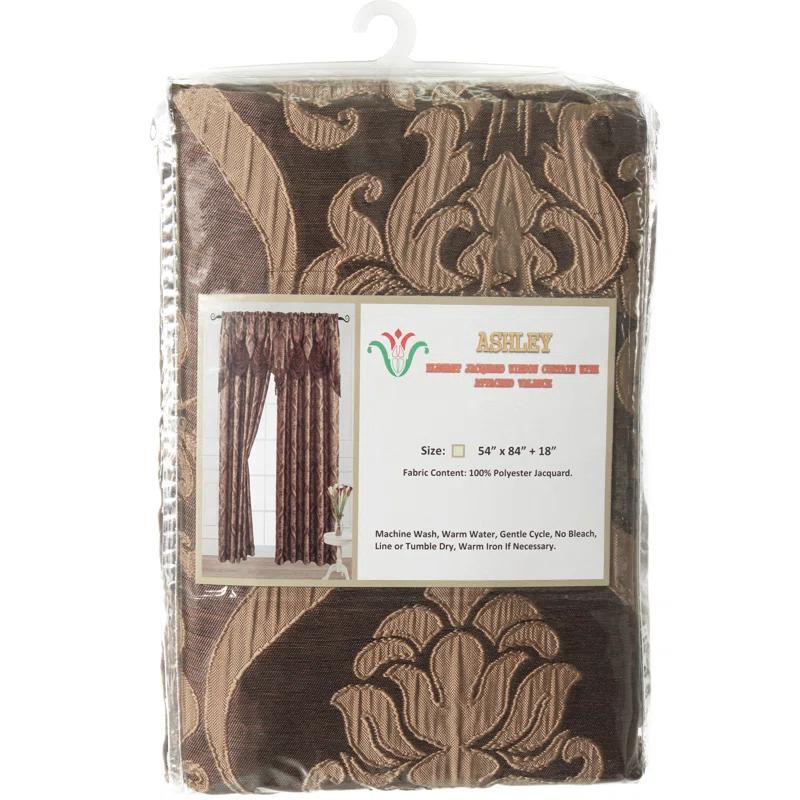 Venice Collections Polyester Room Darkening Curtain Single Panel
