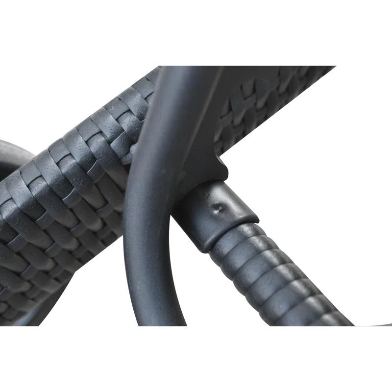 Highland Dunes Thuy Premium All-Weather Wicker Outdoor Armless Lounge Chair