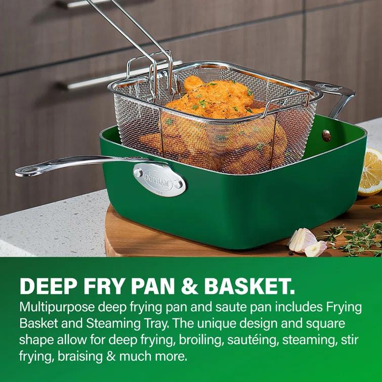 Granitestone Blue 20 Piece Aluminum Non Stick Cookware & Bakeware Set with Ultra Nonstick Surface, Oven & Dishwasher Safe