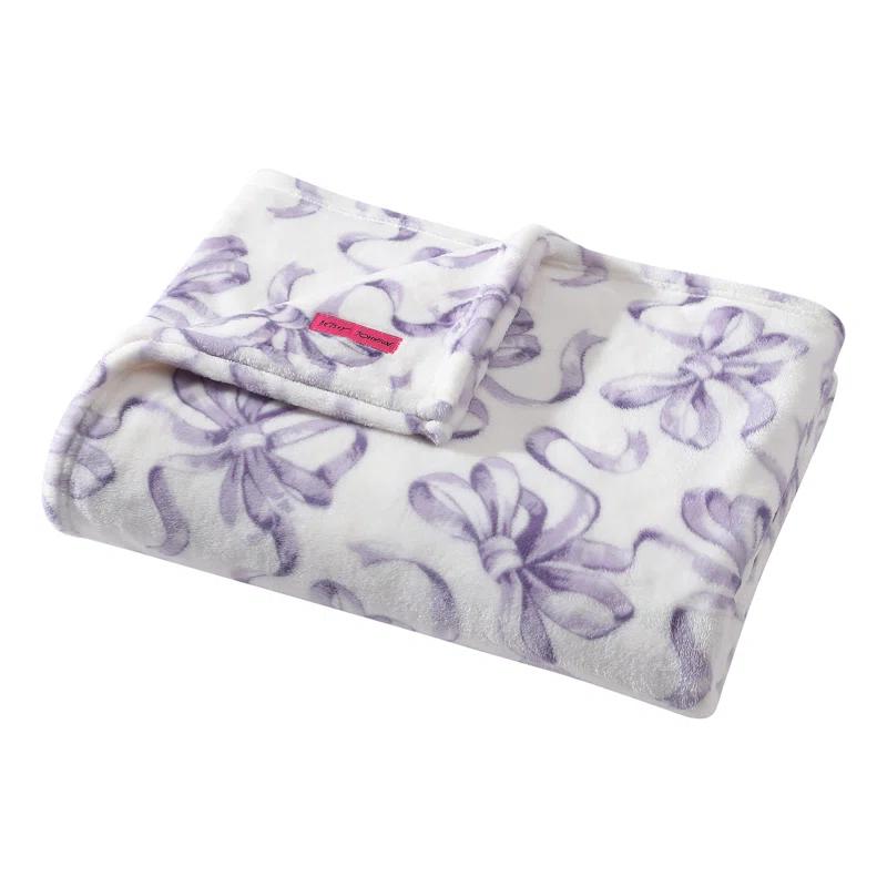 Betsey Johnson Hotel Signature Betsey Johnson Printed Ultra Soft Plush Fleece Blankets