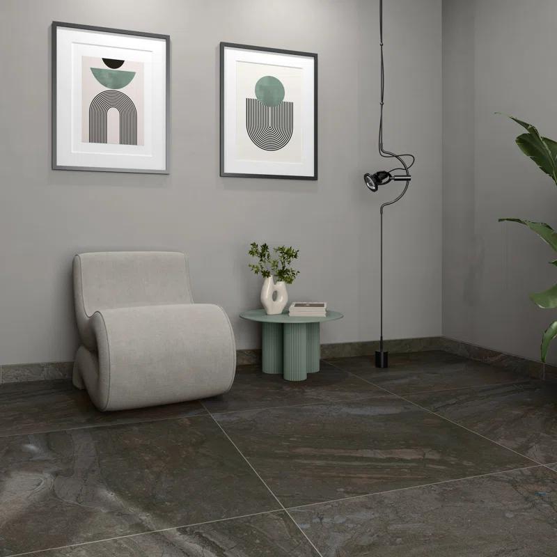 Bond Tile Esperanza 3.54 In. X 23.62 In. Matte Porcelain Bullnose Trim Tile (0.57 Sq. Ft. / Each)