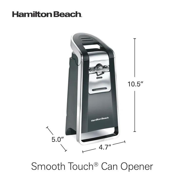 Hamilton Beach Hamilton Beach SmoothTouch Electric Automatic Can Opener with Easy Push Down Lever, Eliminates Sharp Edges, Opens All Standard-Size and Pop-Top Cans, Extra Tall