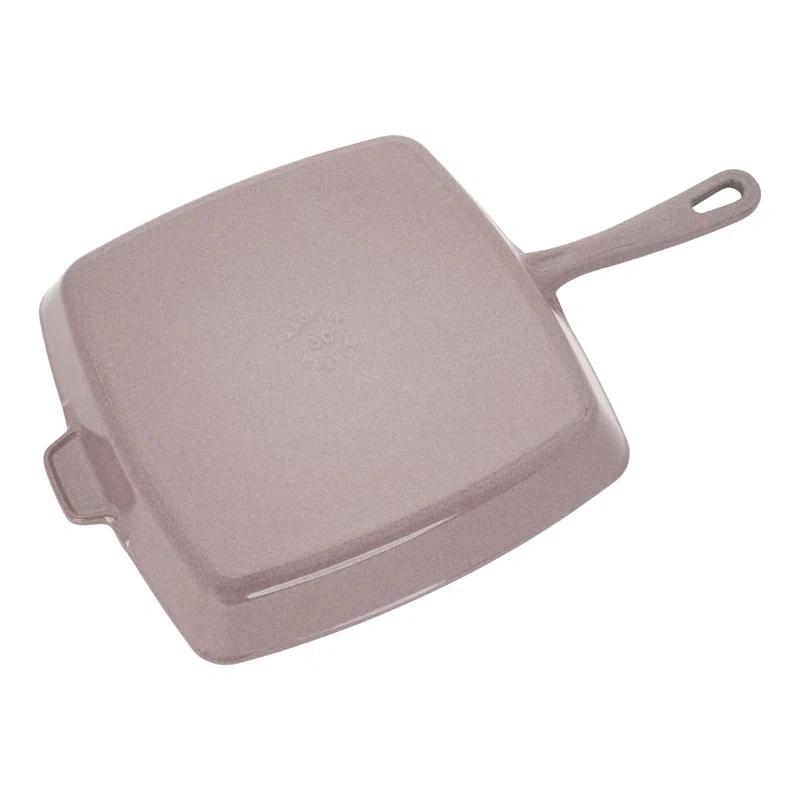 Staub 12" Lilac Enameled Cast Iron Square Grill Pan