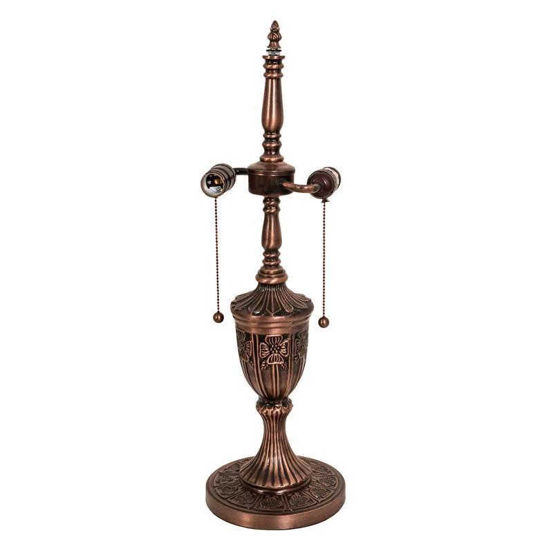 Meyda Lighting Roses And Scrolls Metal Table Lamp