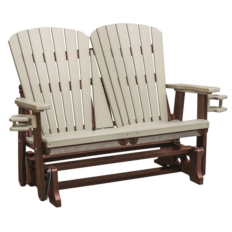 Outdoor Gliding Plastic Bench