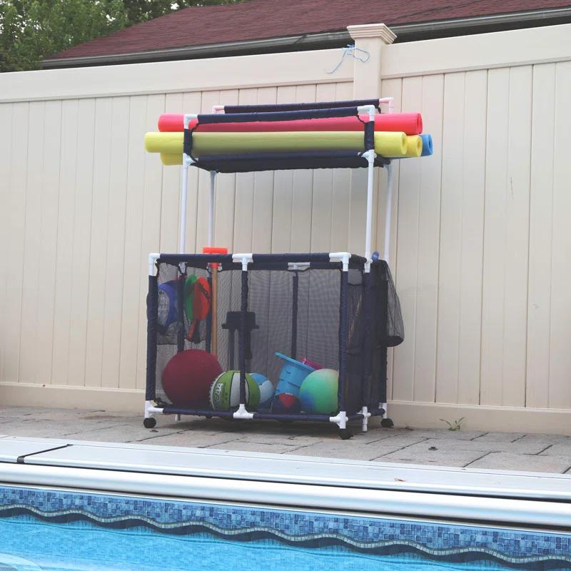 Essentially Yours Essentially Yours 37'' W 0 Gallons Water Resistant Plastic Deck Box with Wheels