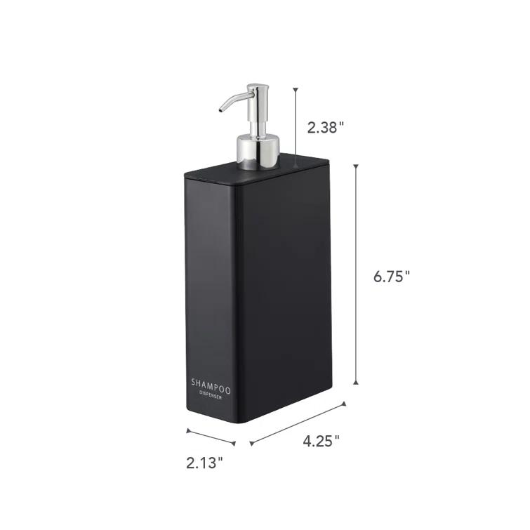 Yamazaki Home Yamazaki Home Dispenser, Contemporary Bottle Pump For Shower, 24 fluid oz., 700 ml