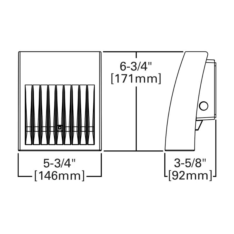 Cooper Lighting LLC Crosstour 1 - Head LED Hardwired Outdoor Security Wall Pack