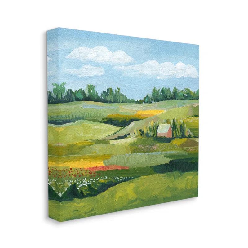 Stupell Industries " Peaceful Farmland Fields Greenery " by Grace Popp
