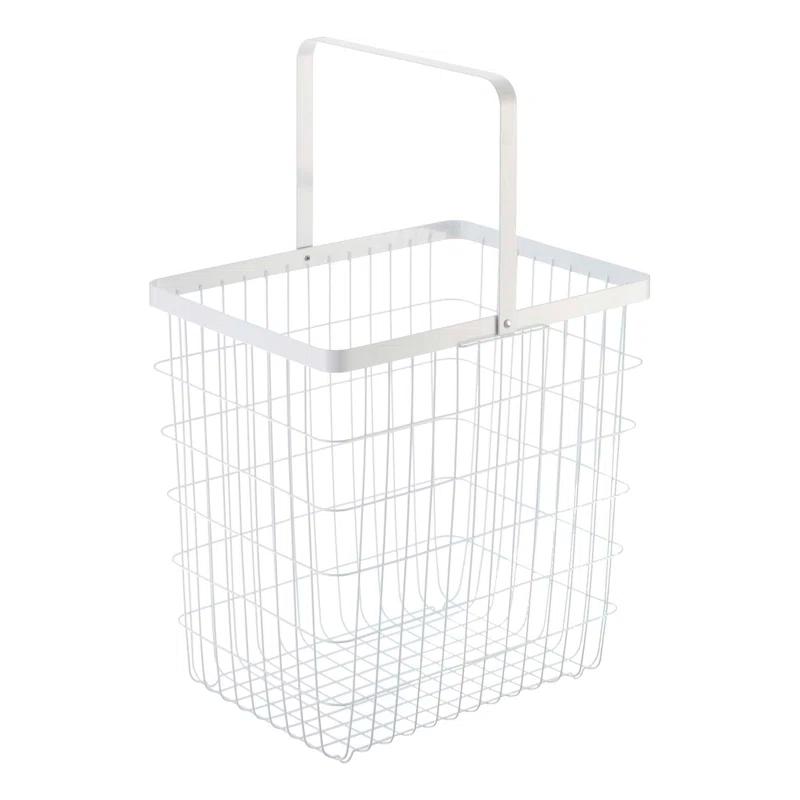 Yamazaki Home Yamazaki Home Laundry Basket, Storage Hamper, Large, Steel, Large, 8.75 gallons, 33 liters