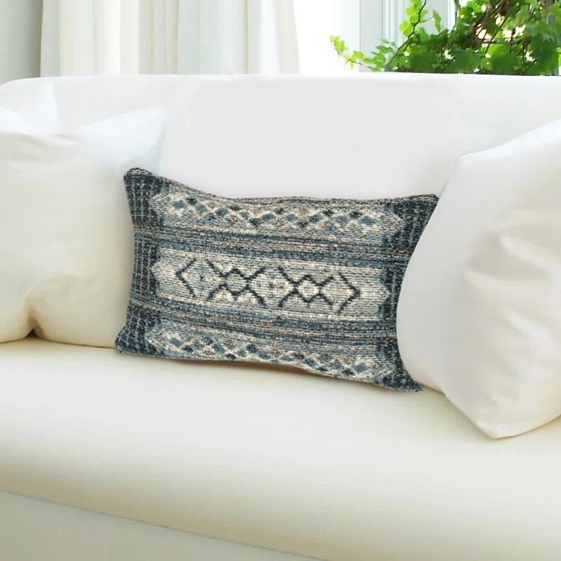 Geometric Indoor/Outdoor Throw Pillow