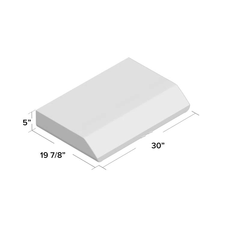 Broan NuTone Broan NuTone 30" Steel 250 CFM Convertible Under Cabinet Range Hood with Mesh Filter BKSH130BL