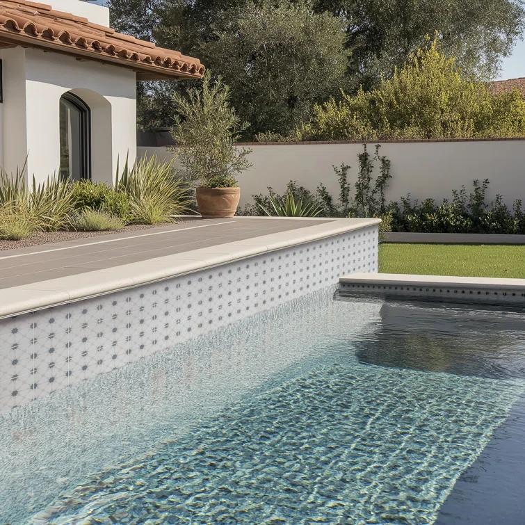 Ackland Amara 8 in. x 8 in. Encaustic Look Matte Porcelain Floor and Wall Tile