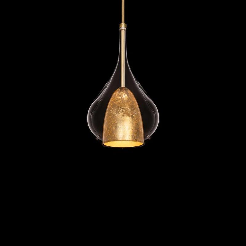 Modern Forms Helios 1 - Light Gold Leaf/Aged Brass LED Single Pendant