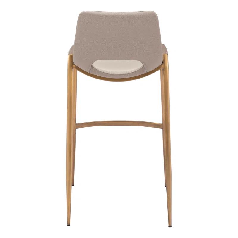 Zuo Hospitality Desi Black Upholstered Counter Stool (Set of 2)