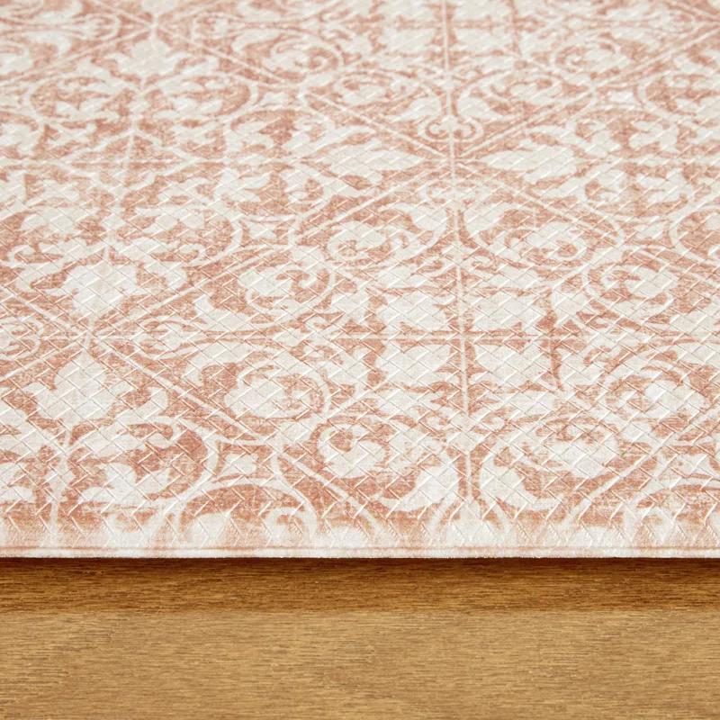 Town & Country Living TOWN & COUNTRY BASICS Comfort Plus Non-Slip Backing Vintage Medallion Tile Anti Fatigue Comfort Mat