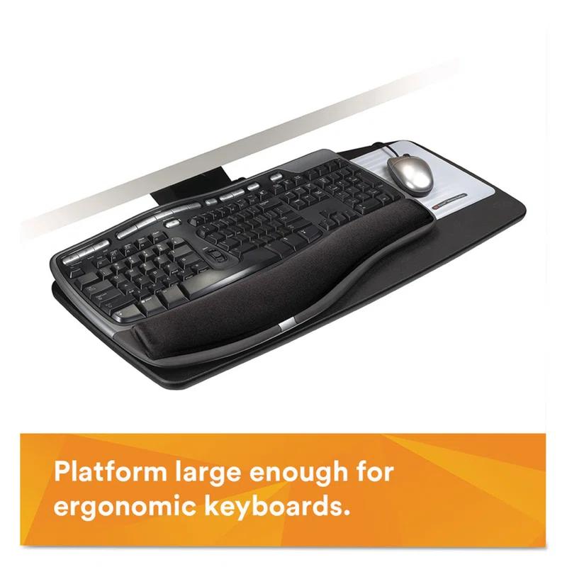 3M 3M Easy Adjustable Keyboard Tray 28'' H x 12.7'' W Desk