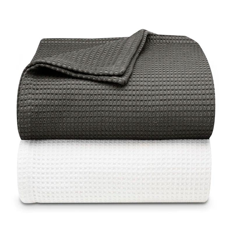 Vera Wang Vera Wang Waffleweave Cotton Blanket
