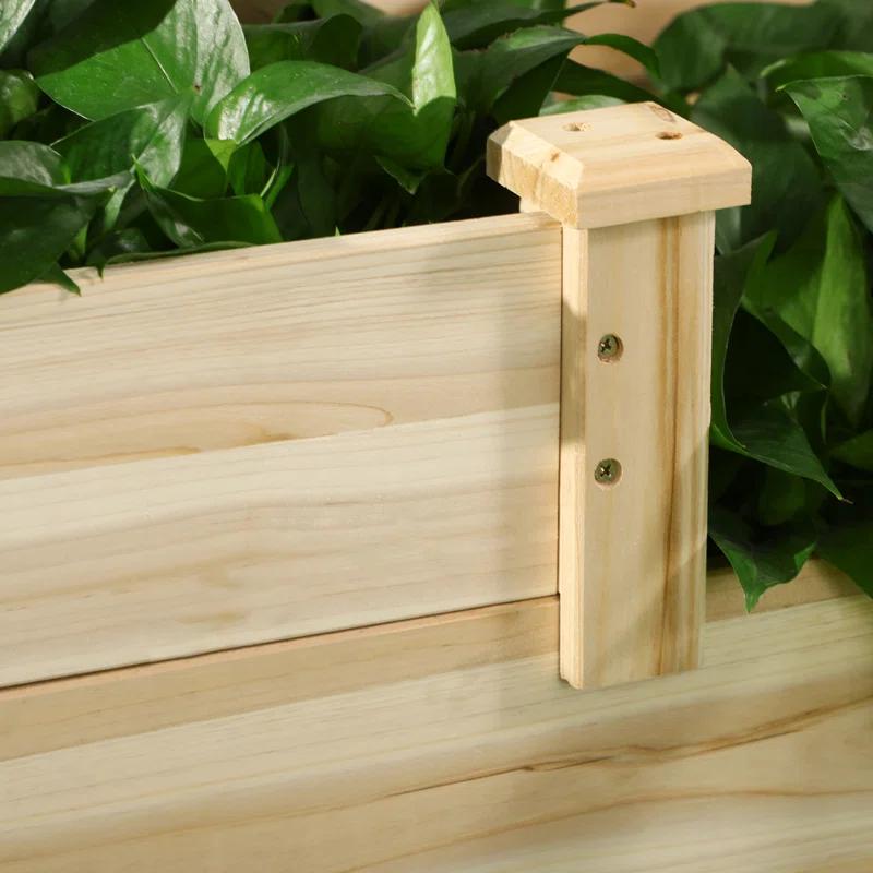 Gracie Oaks 3 Tier Raised Garden Bed, Outdoor Planter Box, Wooden Garden Box with Open Bottom for Growing Vegetables, Herbs, Flowers