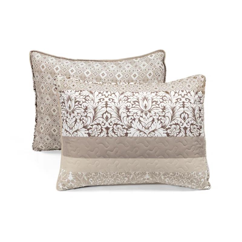 Lush Decor Boho Stripe Reversible Coverlet Set