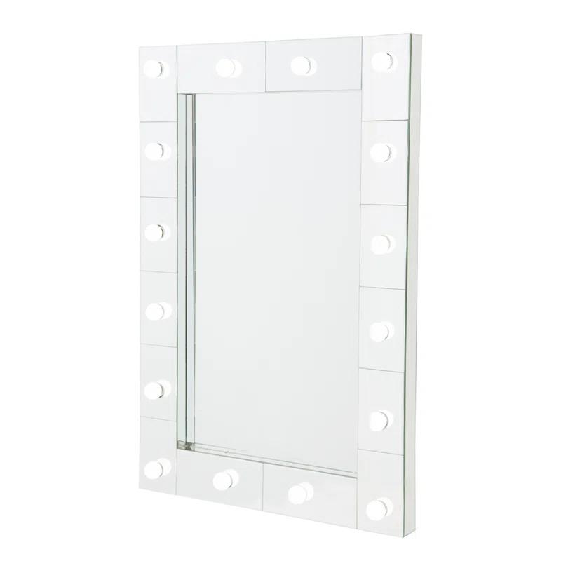 Montreal Glass Flat LED Wall Mirror