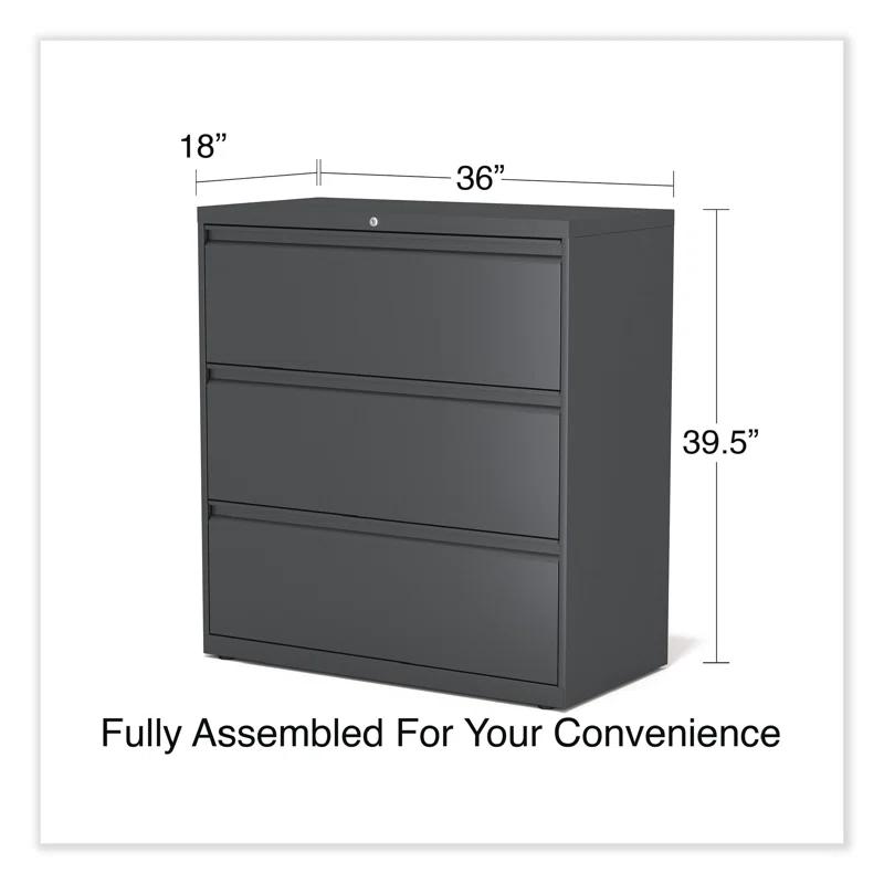 Alera® 36'' Wide 3 -Drawer Steel File Cabinet