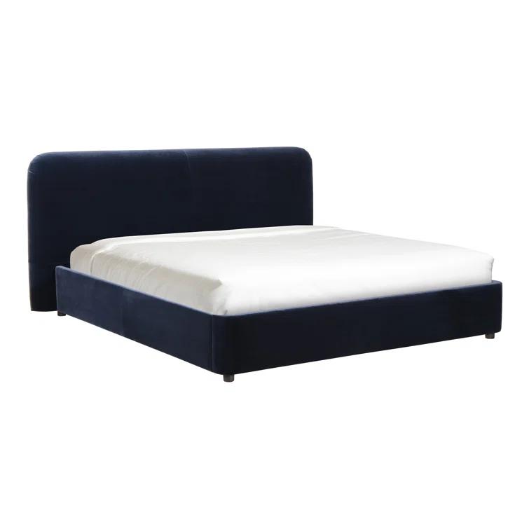 Zien Bed - Blue Velvet / King