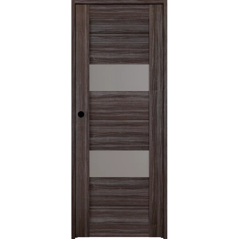 Belldinni Vita DIY-FRIENDLY Paneled Manufactured Wood and Glass Prefinished Standard Door