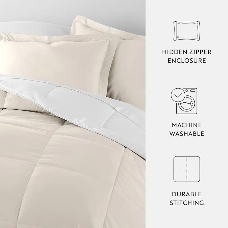 Becky Cameron Reversible Down-Alternative Comforter Bedding Set