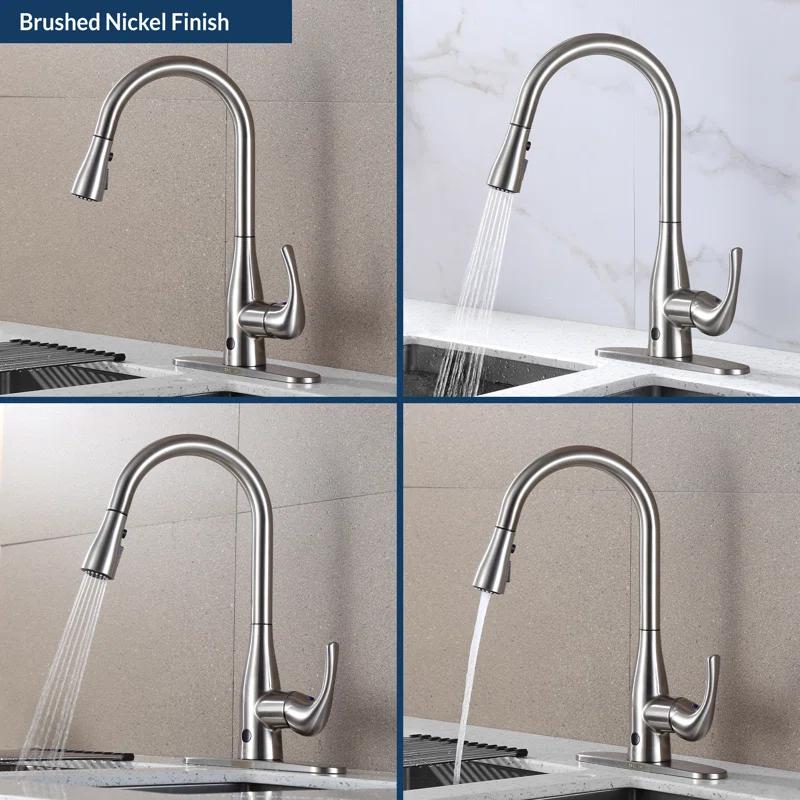 Bio Bidet by BEMIS Bio Bidet By BEMIS Pull Down Touchless Kitchen Faucet UP7000BN