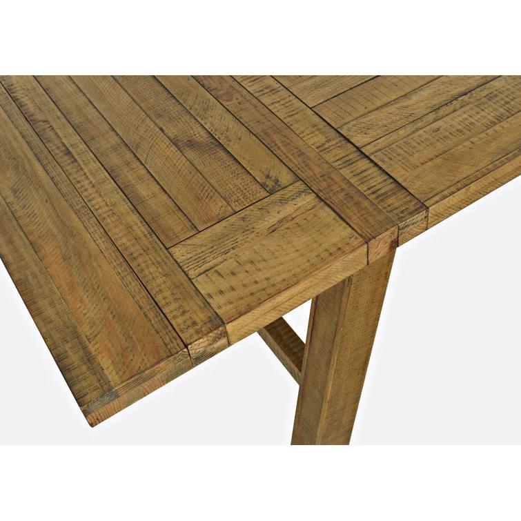 Millwood Pines Fahrettin Extendable Pine Solid Wood Dining Set