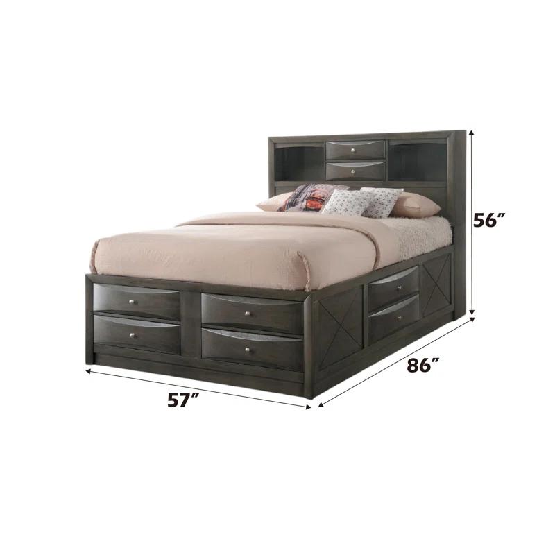 Wildon Home® Elyne Bookcase Storage Bed