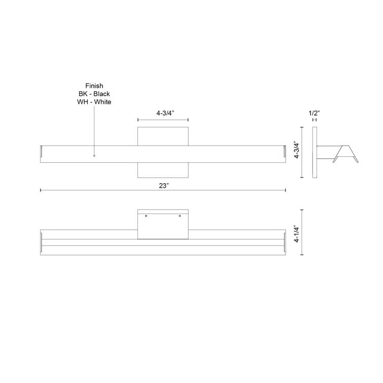 Kuzco Lighting Galleria Dimmable LED Wall Mounted Picture Light