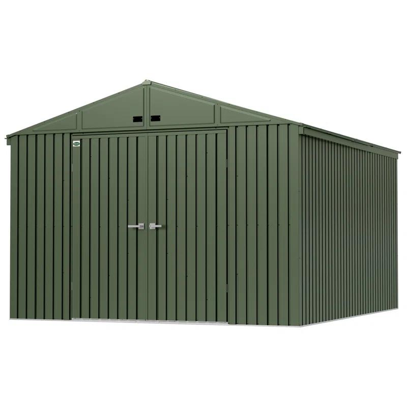 Arrow Scotts Lawn Care Storage Shed, 10x12, Green