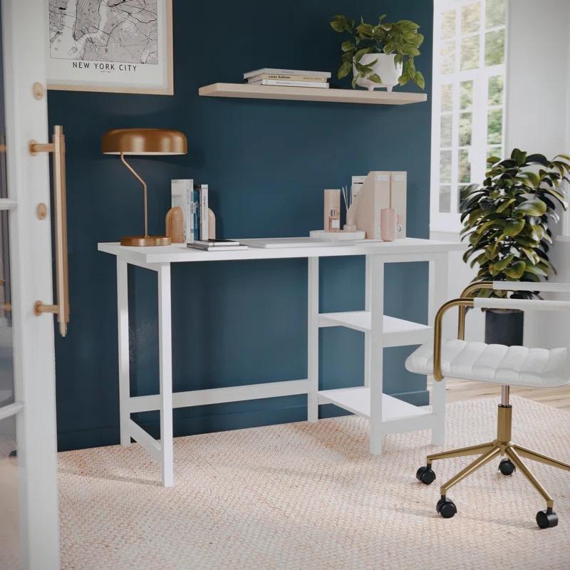 Martha Stewart Martha Stewart Beckett Home Office Trestle Desk with Shelves