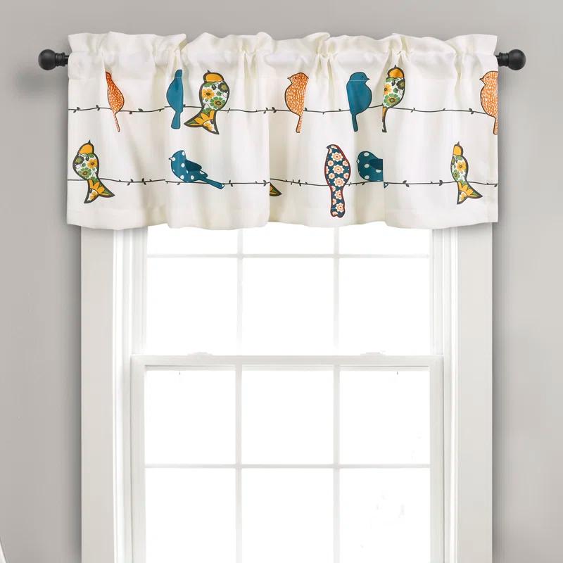 Torre & Tagus Rowley Birds Tailored 52'' W Window Valance