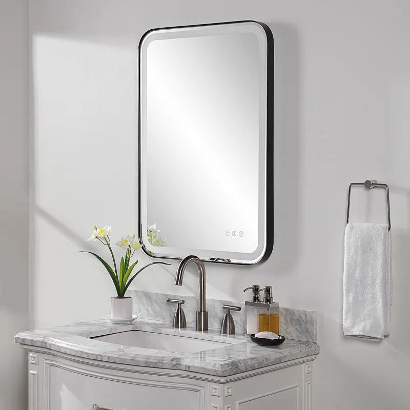 Uttermost Crofton Metal Flat LED Wall Mirror