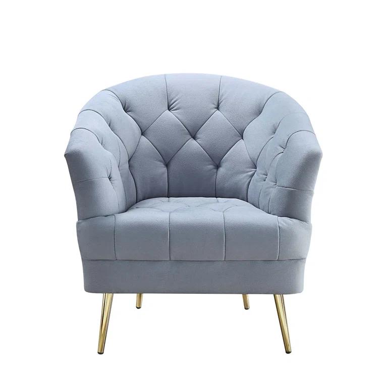 Everly Quinn Emilliano Velvet Barrel Chair
