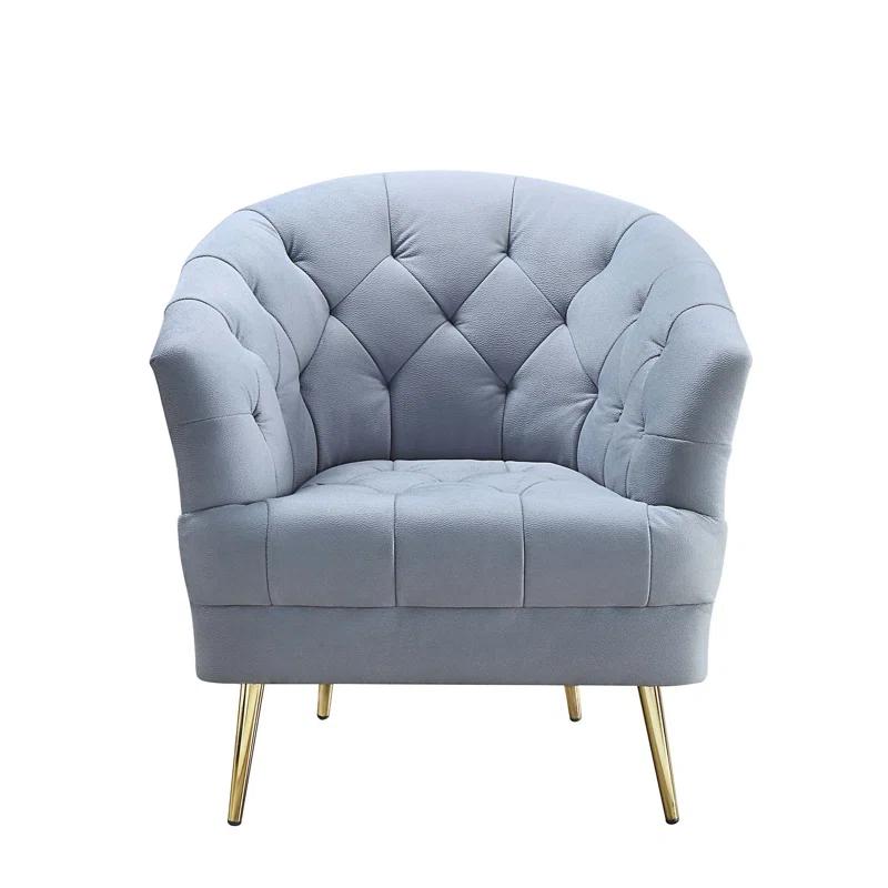 Everly Quinn Emilliano Velvet Barrel Chair