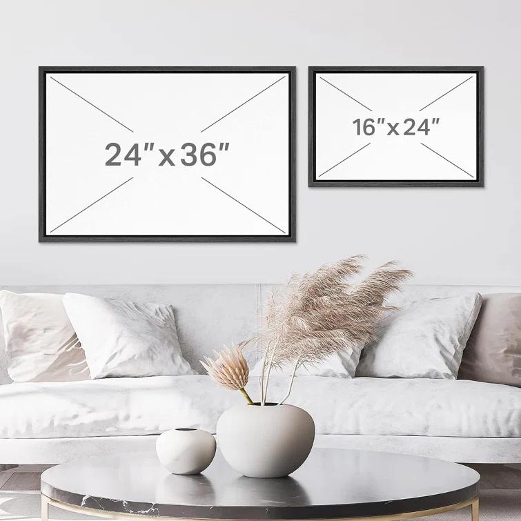 IDEA4WALL Rustic Countryside " IDEA4WALL Framed Canvas Print Wall Art Pastel Storm Cloud Valley Lake Landscape Nature Wilderness Illustrations Fine Art Decorative Rustic Multicolor For Living Room, Bedroom, Office "